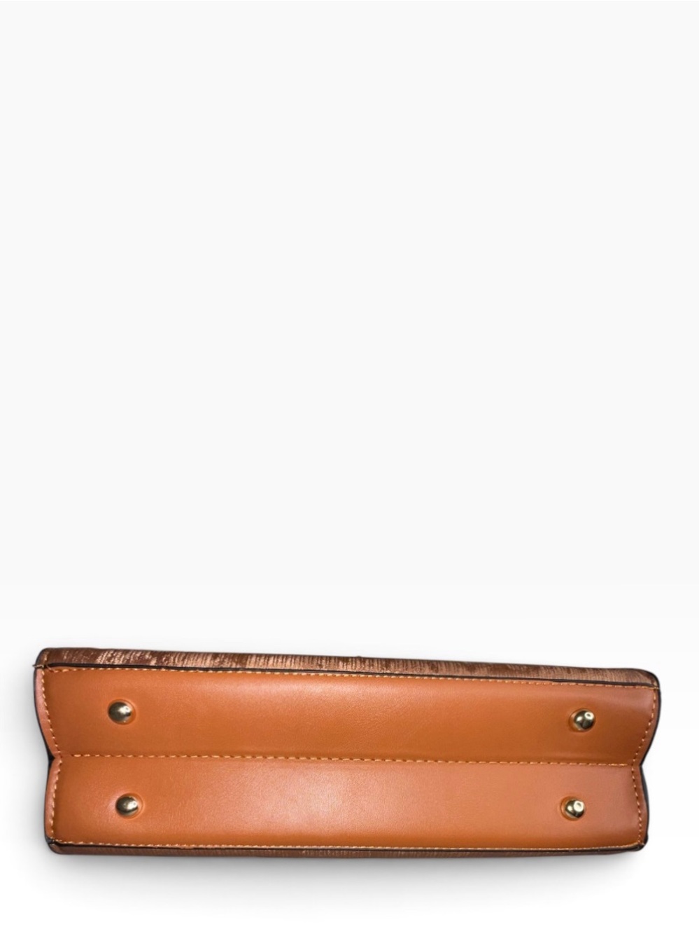 PASSAGES Tan Structured Medium Satchel w/x-body strap - NWT - Picture 2 of 2